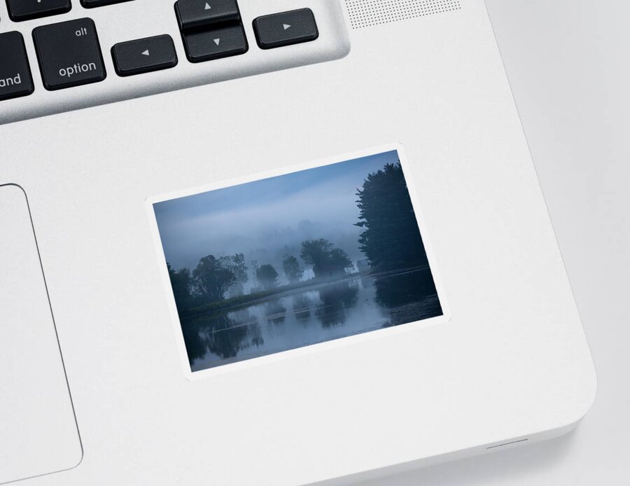 Landscape Sticker featuring the photograph Peaceful Blue by Karol Livote