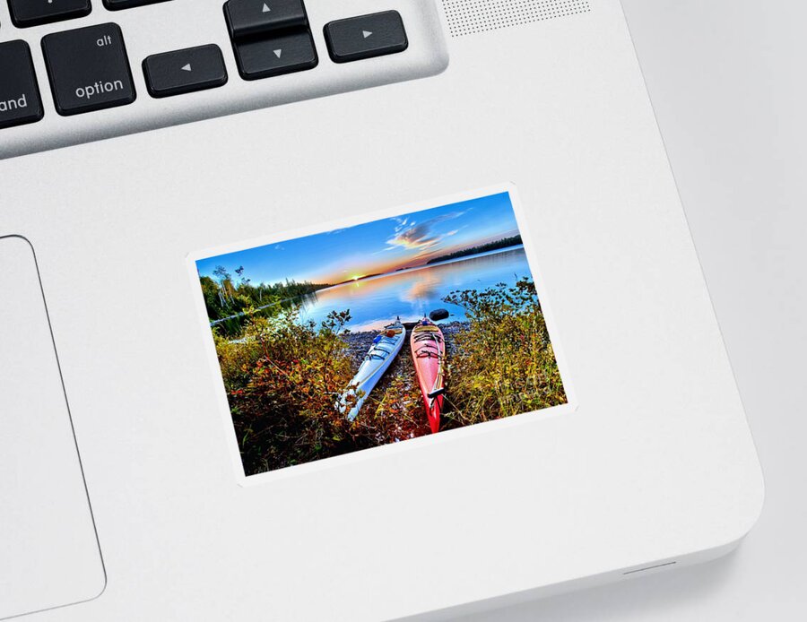 Isle Royale National Park Sticker featuring the photograph Perfectly Calm by Adam Jewell