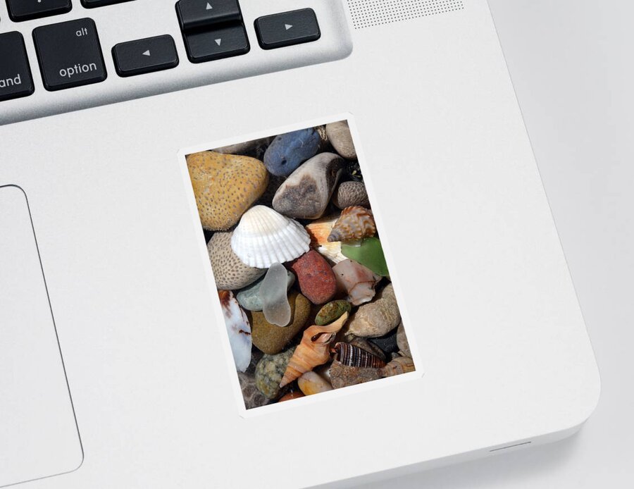 Stone Sticker featuring the photograph Petoskey Stones lV by Michelle Calkins