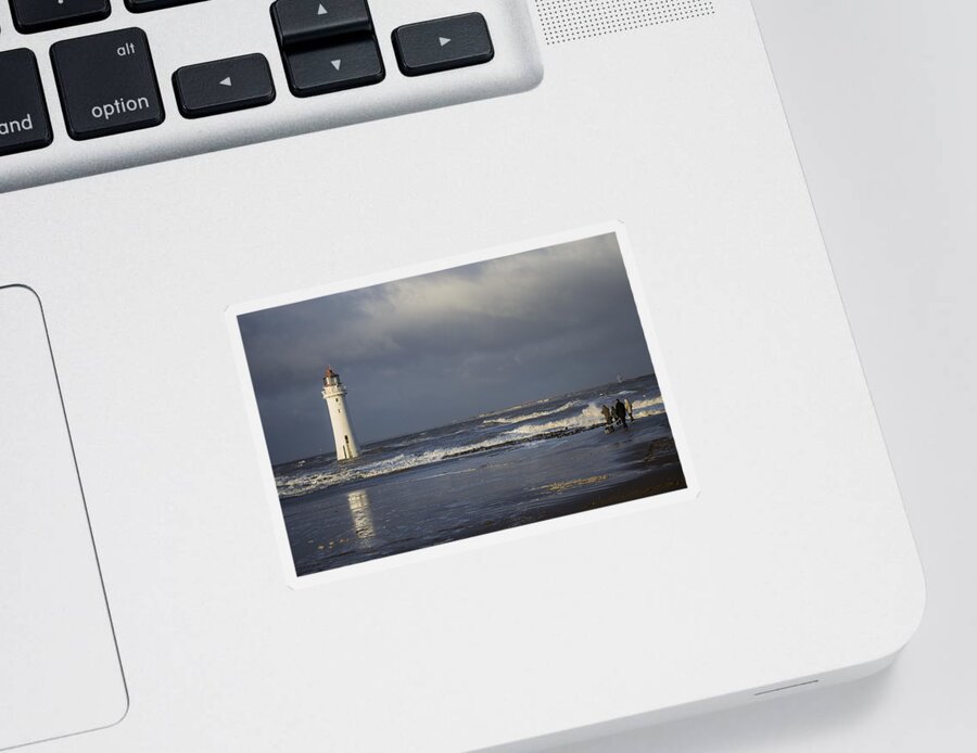 Lighthouse Sticker featuring the photograph Photographing The Photographer by Spikey Mouse Photography