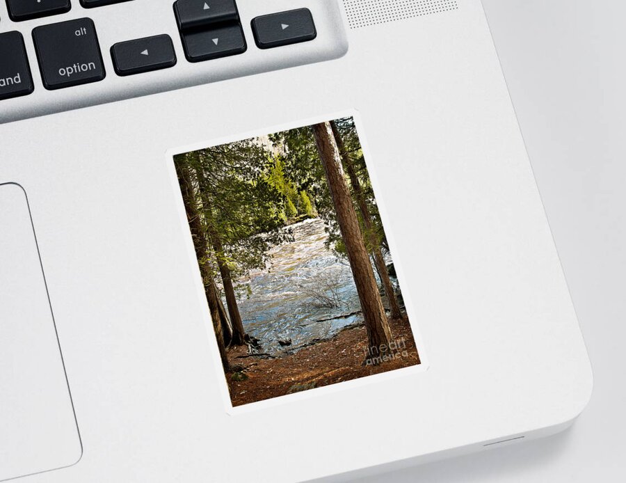Piers Gorge Sticker featuring the photograph Piers Gorge by Gwen Gibson