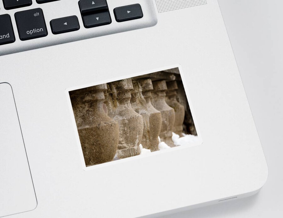 Stone Sticker featuring the photograph Pillars by Courtney Webster