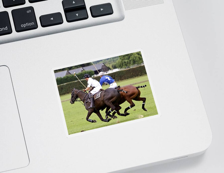 Polo Sticker featuring the photograph Polo Match in Argentina by Venetia Featherstone-Witty