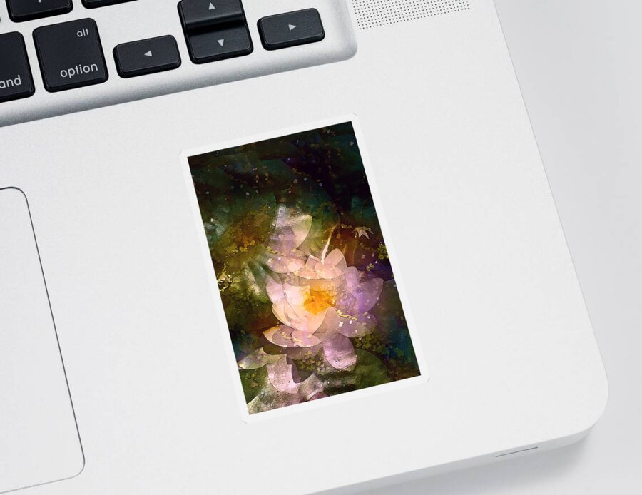 Floral Sticker featuring the photograph Pond Lily 23 by Pamela Cooper