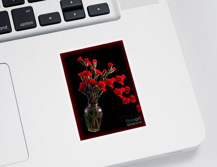 Bouquet Sticker featuring the photograph Pouring out Love by Sandra Clark