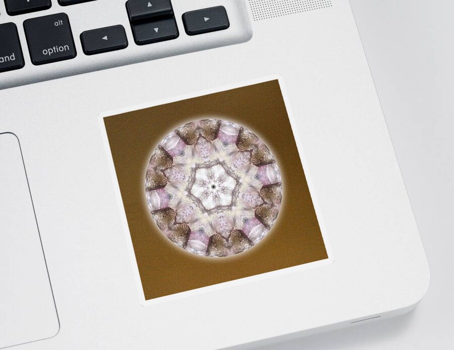 Mandala Sticker featuring the digital art Quietude by Alicia Kent