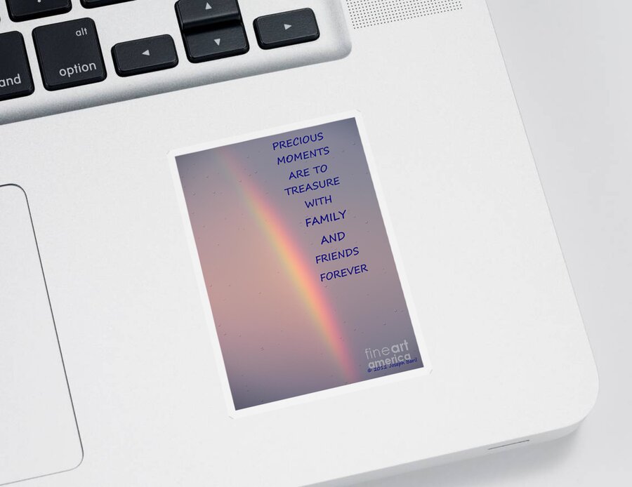 Rainbow Sticker featuring the photograph Rainbow Happiness by Joseph Baril
