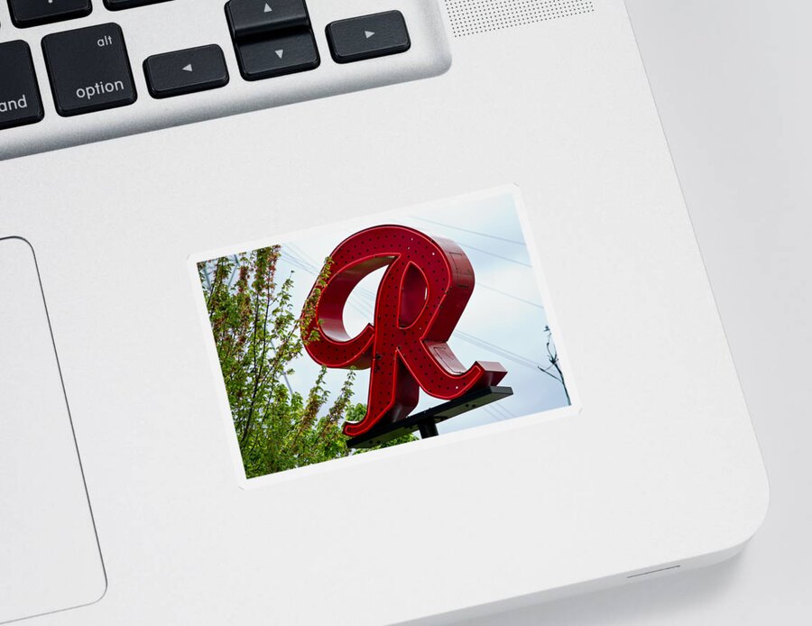 Rainier R Sticker featuring the photograph Red by Tikvah's Hope
