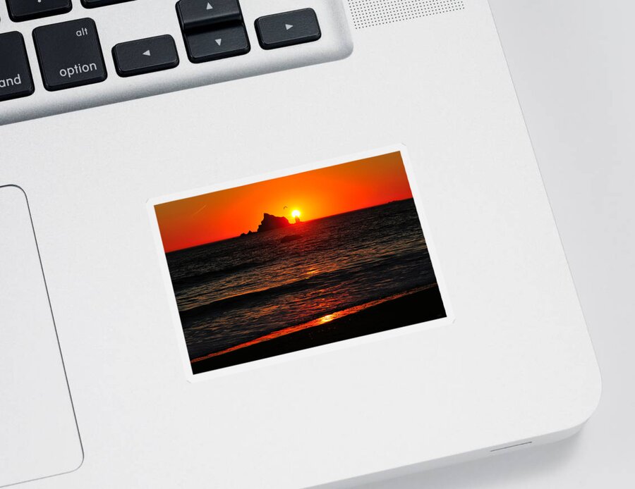 Olympic National Park Sticker featuring the photograph Rialto Beach Sunset by Greg Norrell