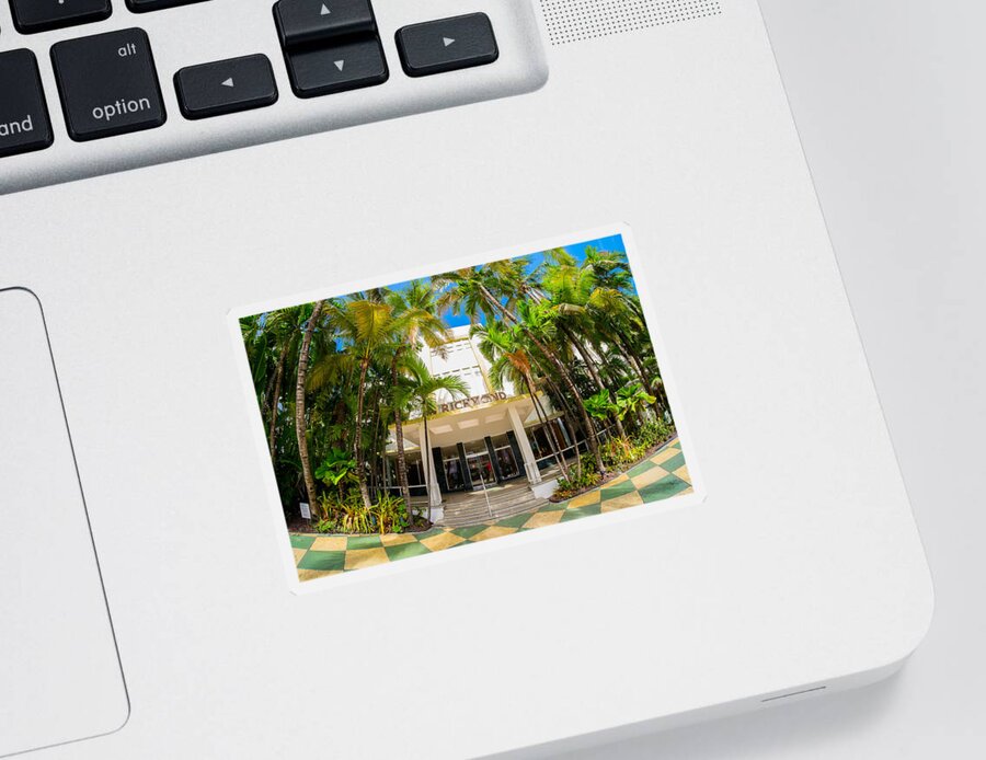 Architecture Sticker featuring the photograph Richmond Hotel by Raul Rodriguez