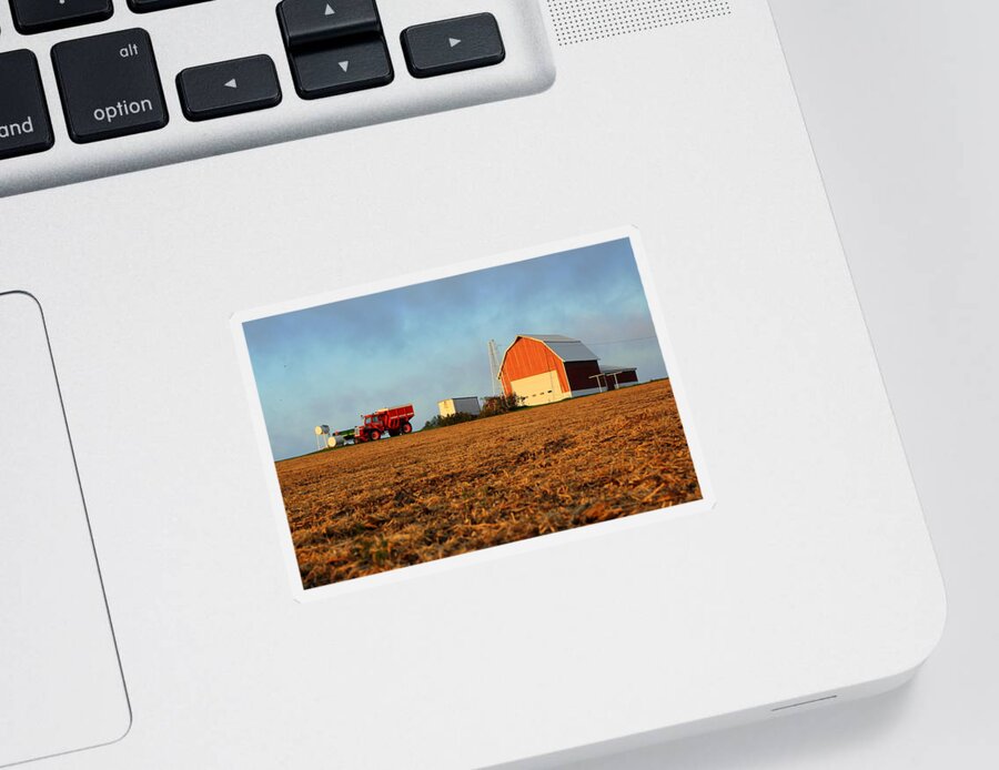 Farm Sticker featuring the photograph Rise and Shine by Viviana Nadowski