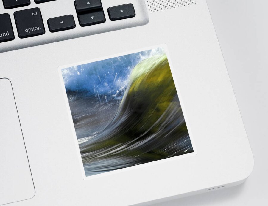 Heiko Sticker featuring the photograph River Wave by Heiko Koehrer-Wagner