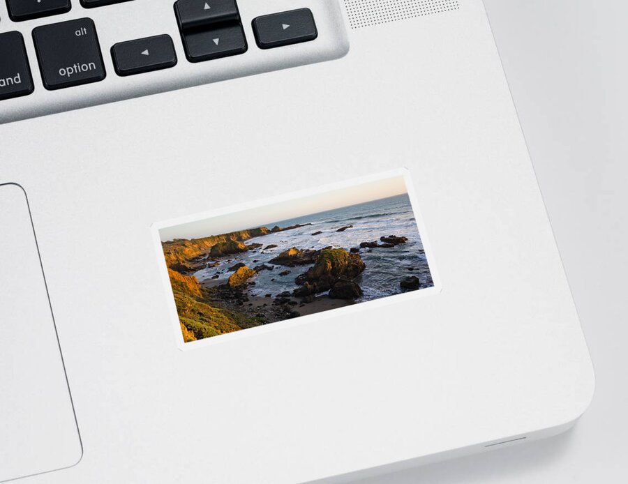 Photography Sticker featuring the photograph Rocks On The Coast, Cambria, San Luis by Panoramic Images