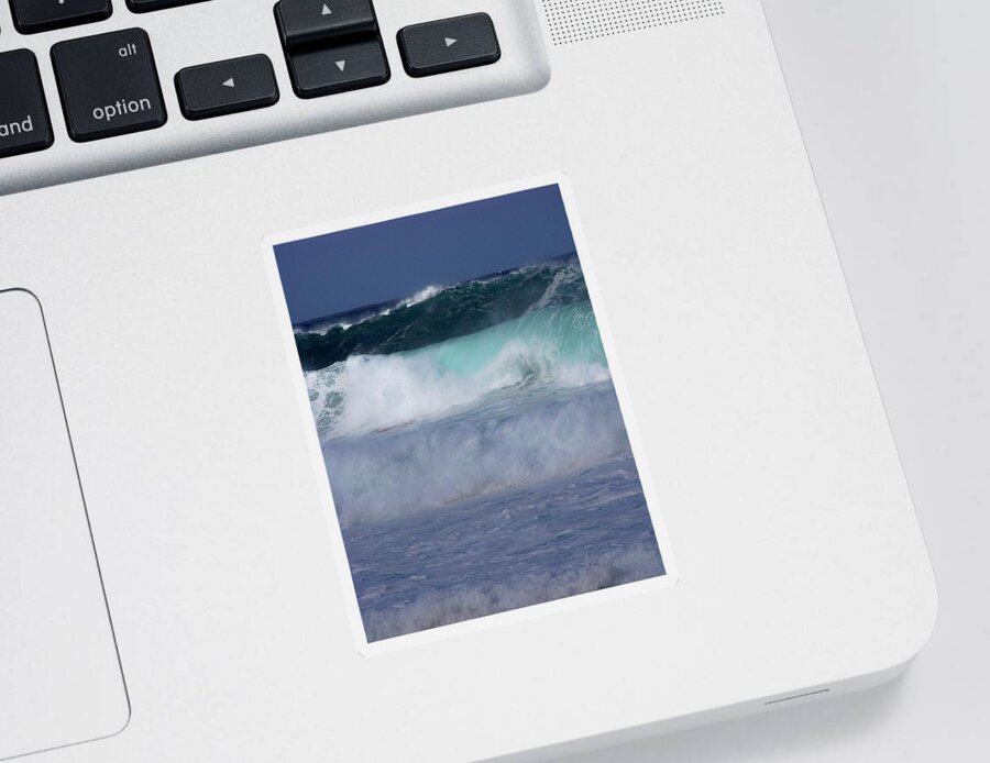 Surfing Sticker featuring the photograph Rolling Thunder by Karen Wiles