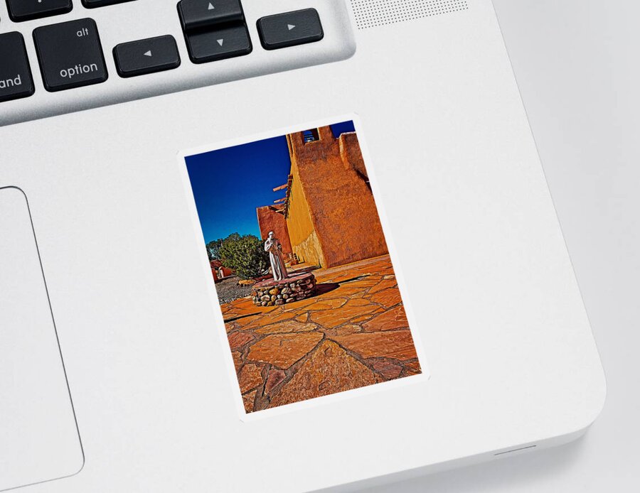 Adobe Sticker featuring the photograph Saint Francis by Charles Muhle