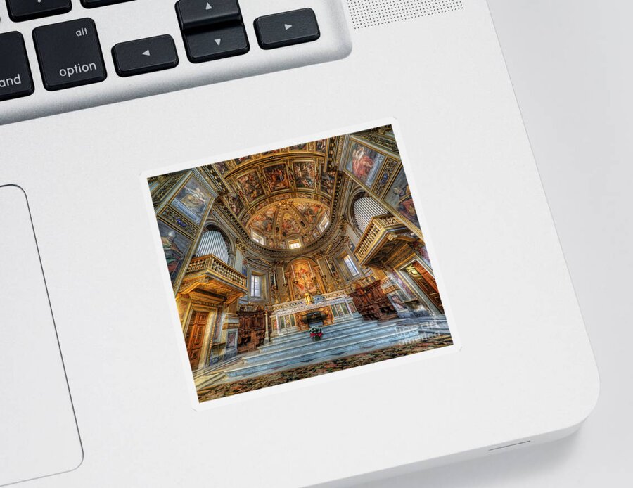 San Marcello Al Corso Sticker featuring the photograph San Marcello Al Corso by Yhun Suarez