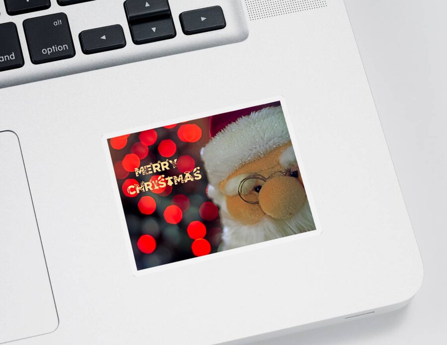 Santa Sticker featuring the photograph Santa by Spikey Mouse Photography