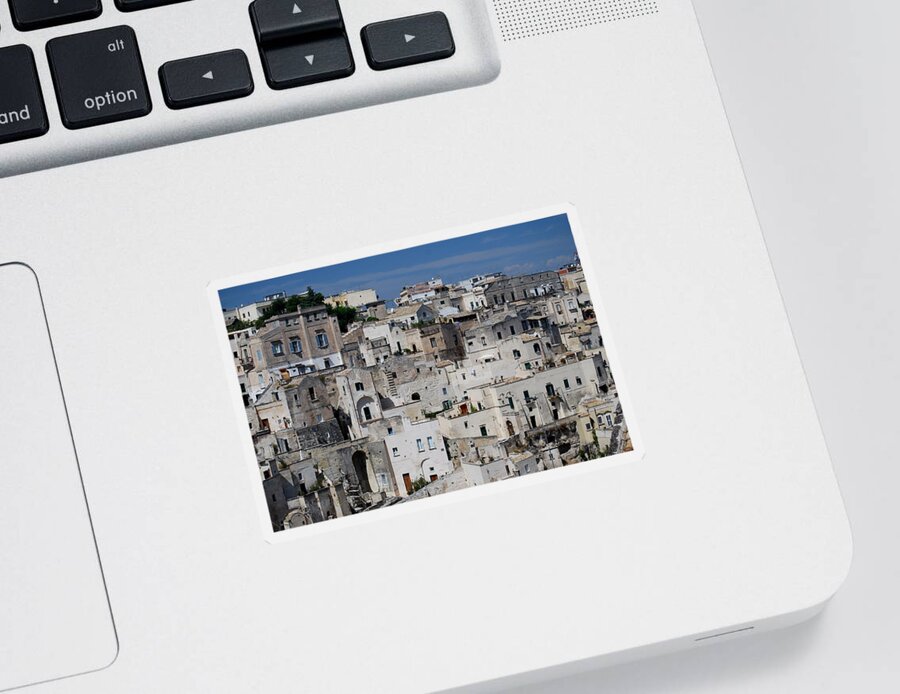 Italy Sticker featuring the photograph Sassi of Matera Italy by Caroline Stella
