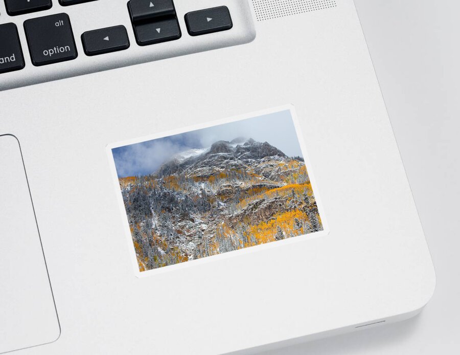 Colorado Landscapes Sticker featuring the photograph Seasonal Chaos by Darren White