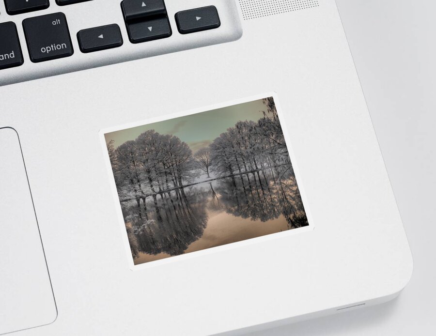 Grey Summit Sticker featuring the photograph Shaw Nature Reserve by Jane Linders