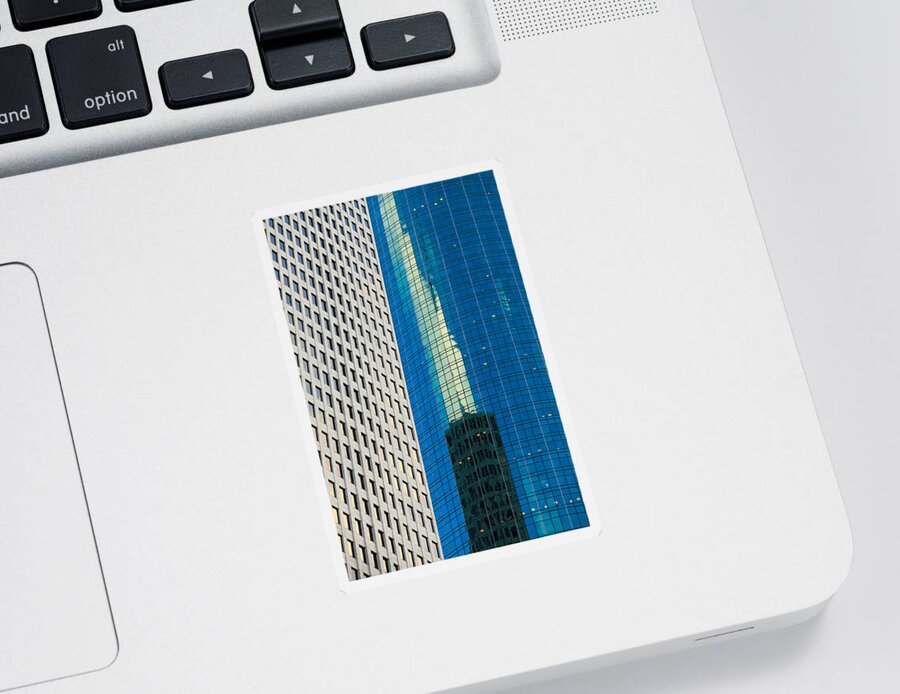 Architecture Sticker featuring the photograph Side by Side by Raul Rodriguez