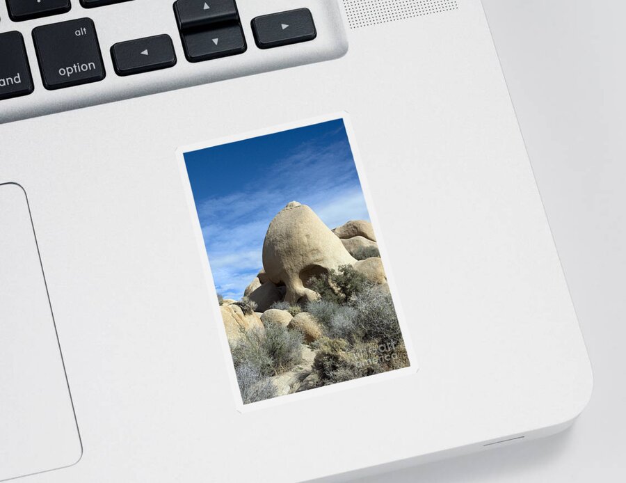 Joshua Tree National Park Sticker featuring the photograph Skull Rock by Mark Newman