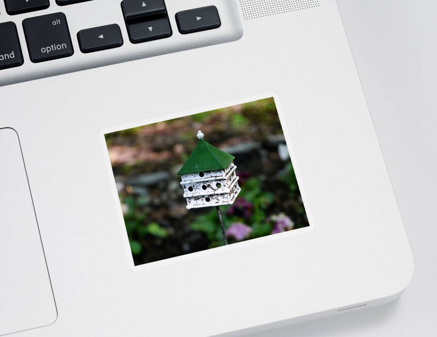 Birdhouse Sticker featuring the photograph Small World - A Matter of Scale by Richard Reeve