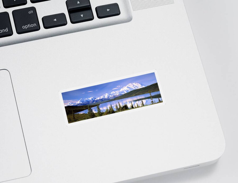 Photography Sticker featuring the photograph Snow Covered Mountains, Mountain Range by Panoramic Images