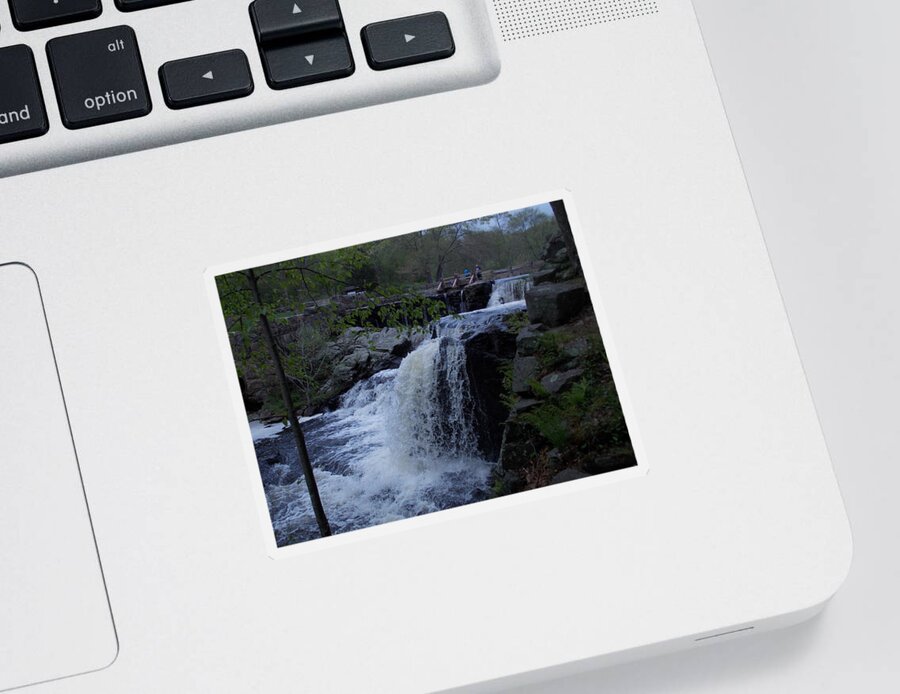 Southford Falls Sticker featuring the photograph Southford Falls by Catherine Gagne