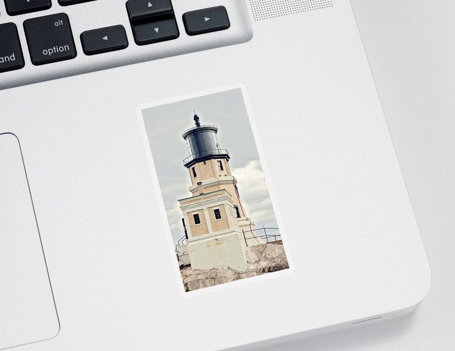 Light House Sticker featuring the photograph Split Rock Lighthouse by Pam Holdsworth
