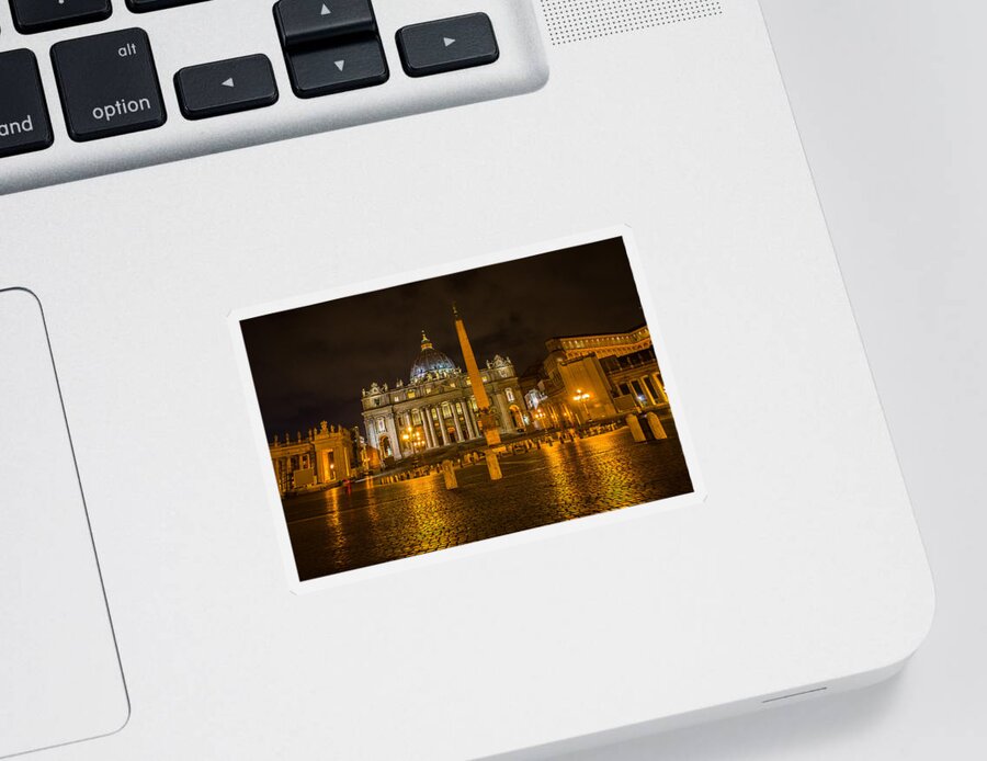 Bascilica Sticker featuring the photograph St Peters Bascilica by Weir Here And There