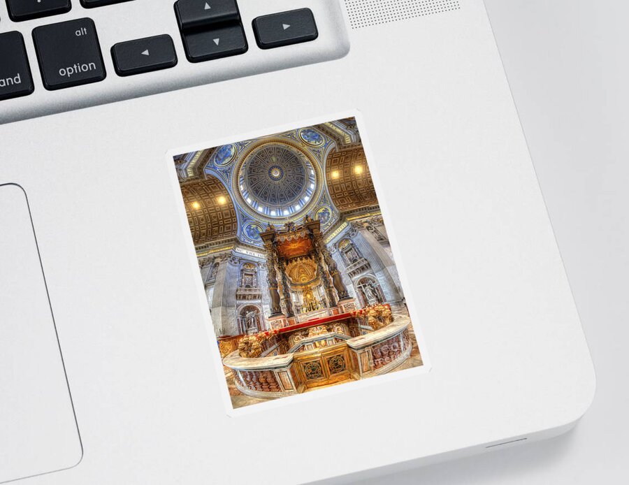 Yhun Suarez Sticker featuring the photograph St Peter's Basilica by Yhun Suarez