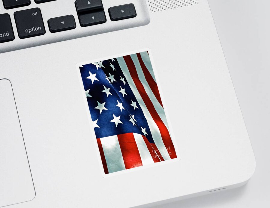 Frank J Casella Sticker featuring the photograph Star-Spangled Banner by Frank J Casella
