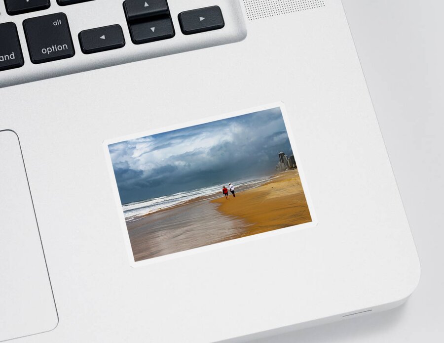 Beach Sticker featuring the photograph Storm Brewing by Susan Vineyard