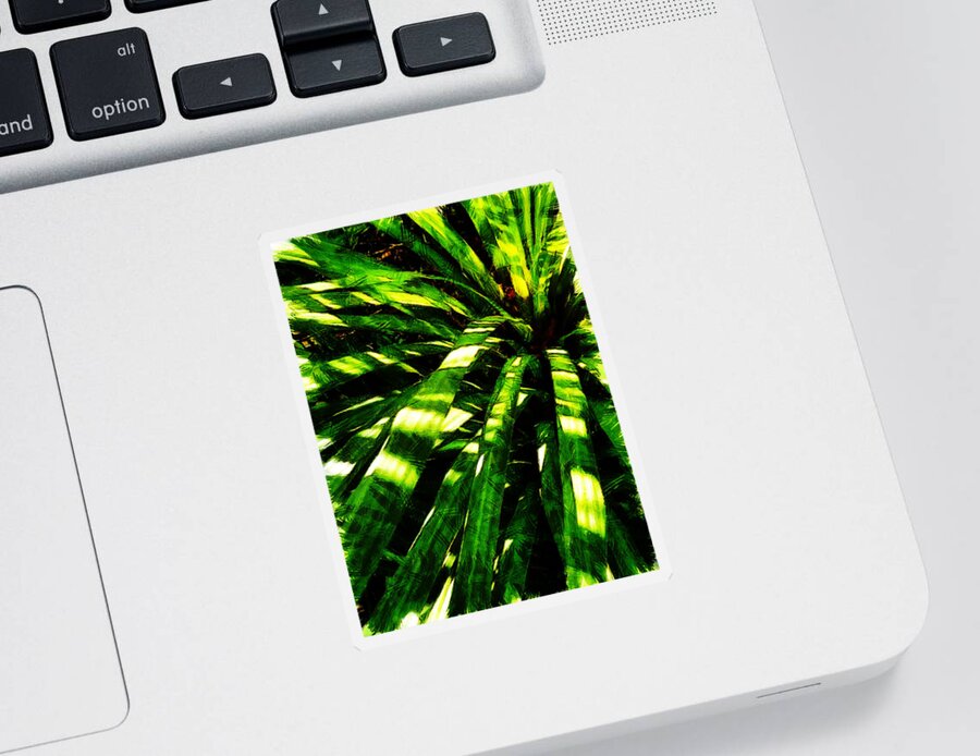 Plant Sticker featuring the digital art Strip Lighting by Steve Taylor