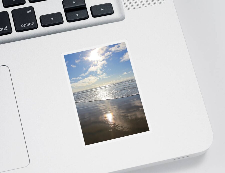 Beach Sticker featuring the photograph Sun and Sand by Athena Mckinzie