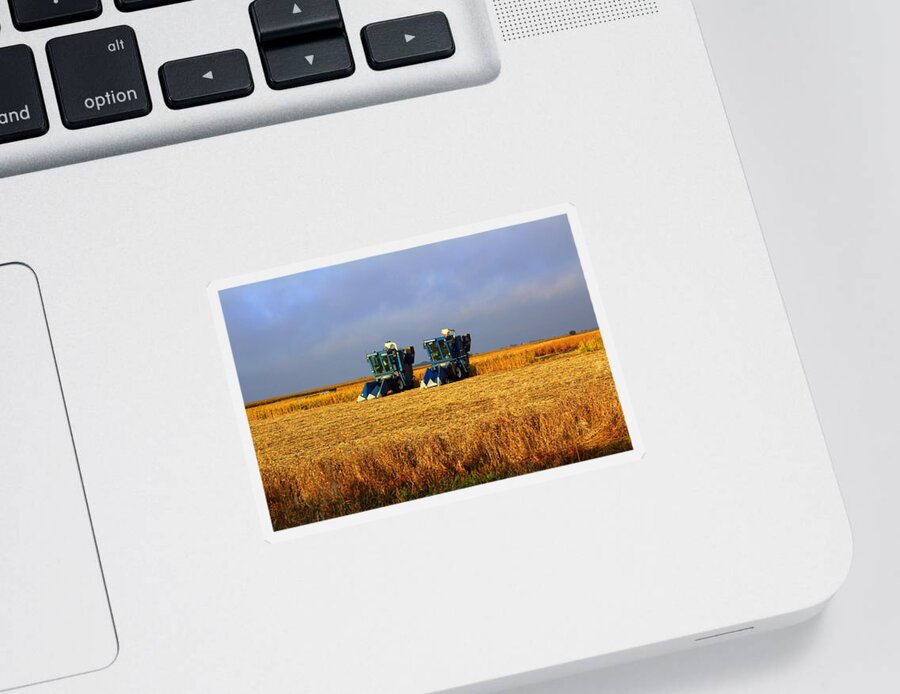 Tractors Sticker featuring the photograph Sunday Morning by Viviana Nadowski