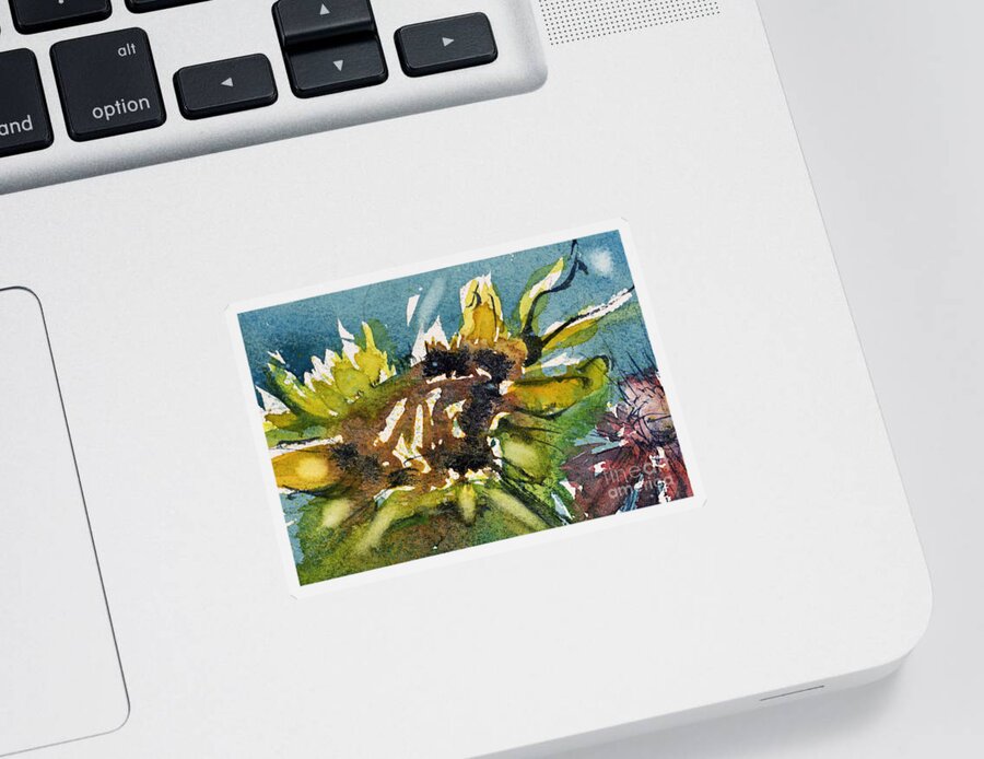 Sunflower Sticker featuring the painting Sunflower by Judith Levins