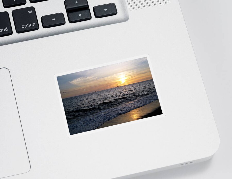 Scenic Sticker featuring the photograph Sunset at Paradise Point by AJ Schibig