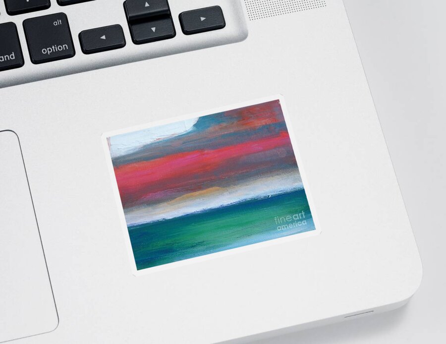 Abstract Sticker featuring the painting Divine Sky by Vesna Antic