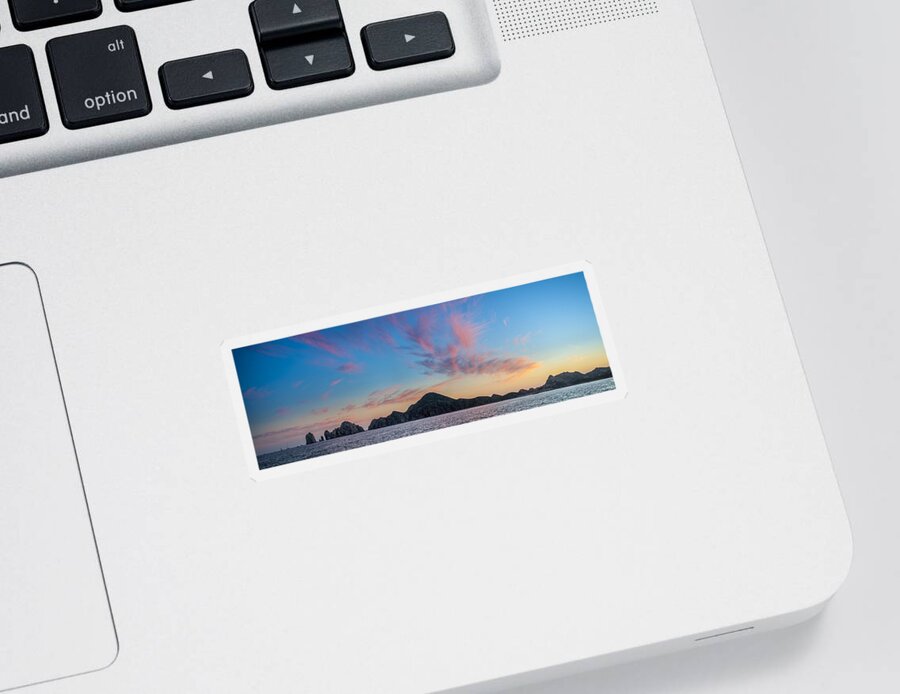 Los Cabos Sticker featuring the photograph Sunset Over Cabo by Sebastian Musial