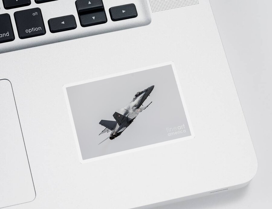 F18 Sticker featuring the photograph Swiss Hornet by Airpower Art