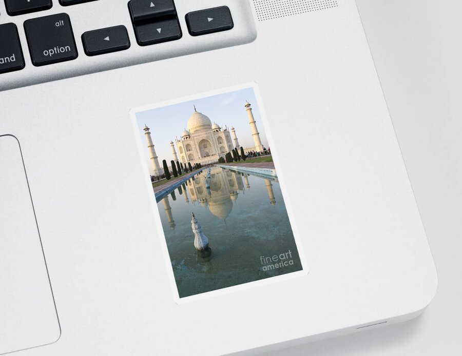 Taj Mahal Sticker featuring the photograph Taj by Elena Perelman
