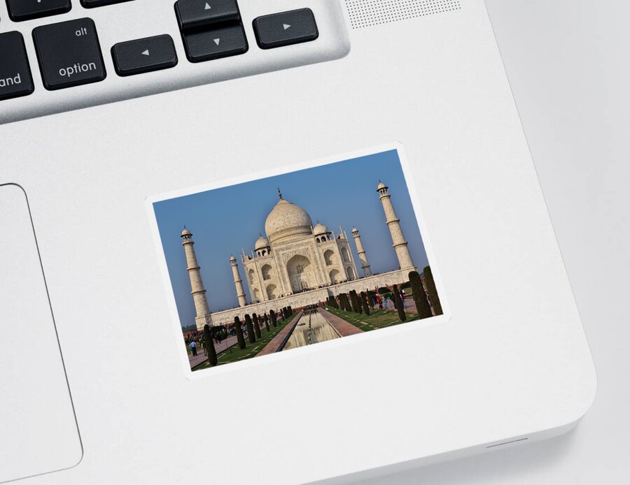 Agra Sticker featuring the photograph Taj Mahal by Ivan Slosar