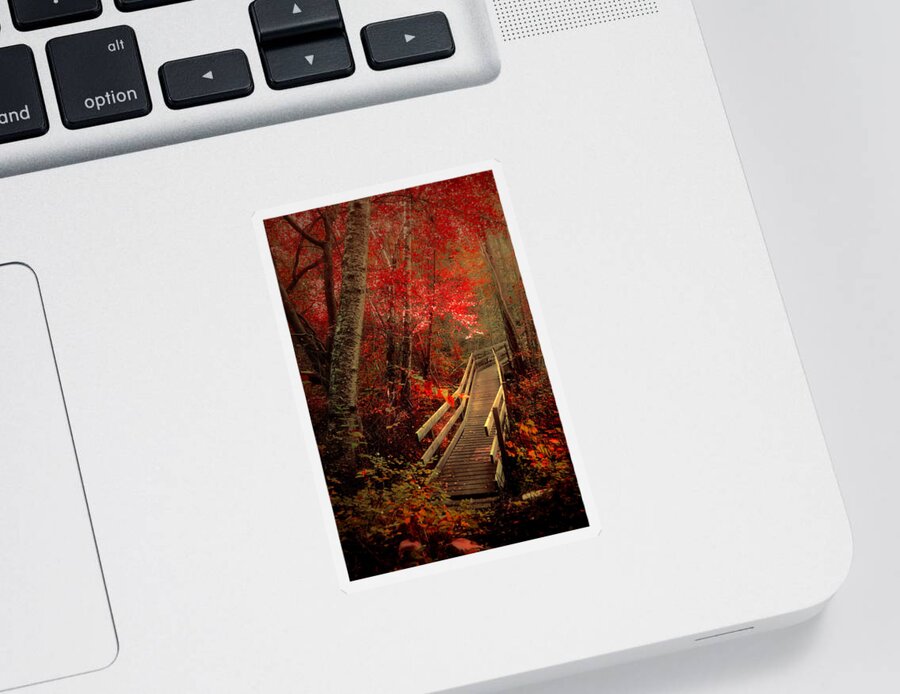 Autumn Sticker featuring the photograph Take Shelter by Tara Turner