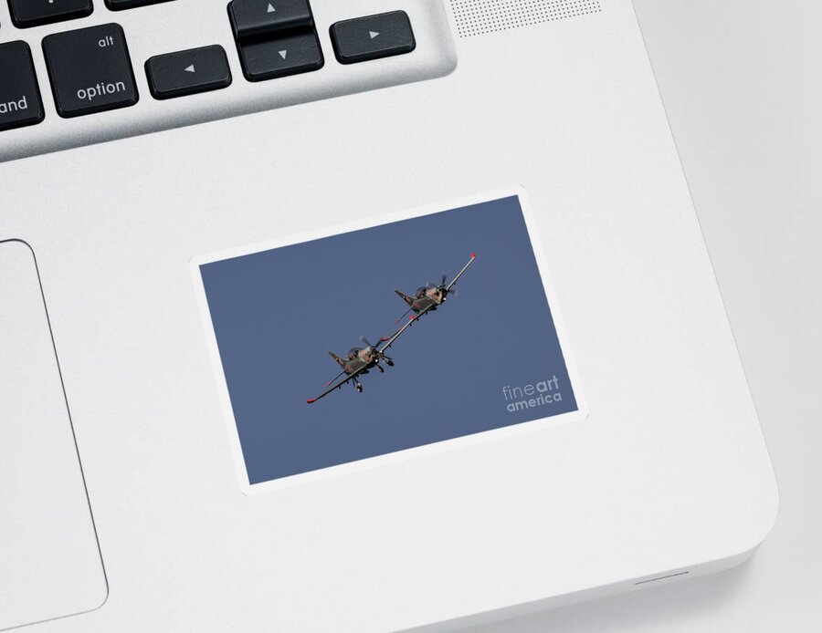 Team Sticker featuring the photograph Team Orlik by Airpower Art