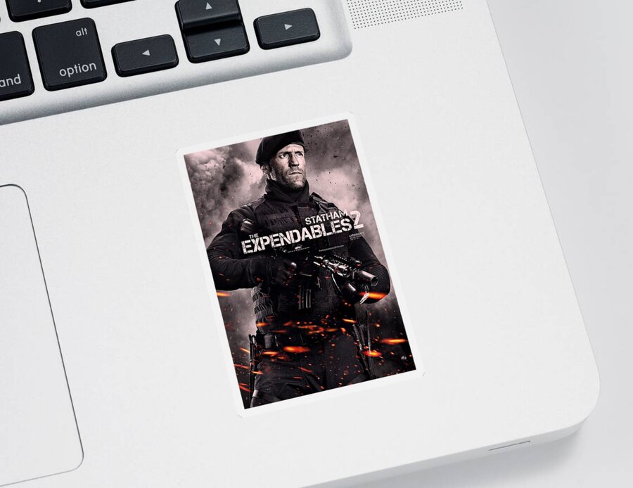 The Expendables 2 Sticker featuring the photograph The Expendables 2 Statham by Movie Poster Prints