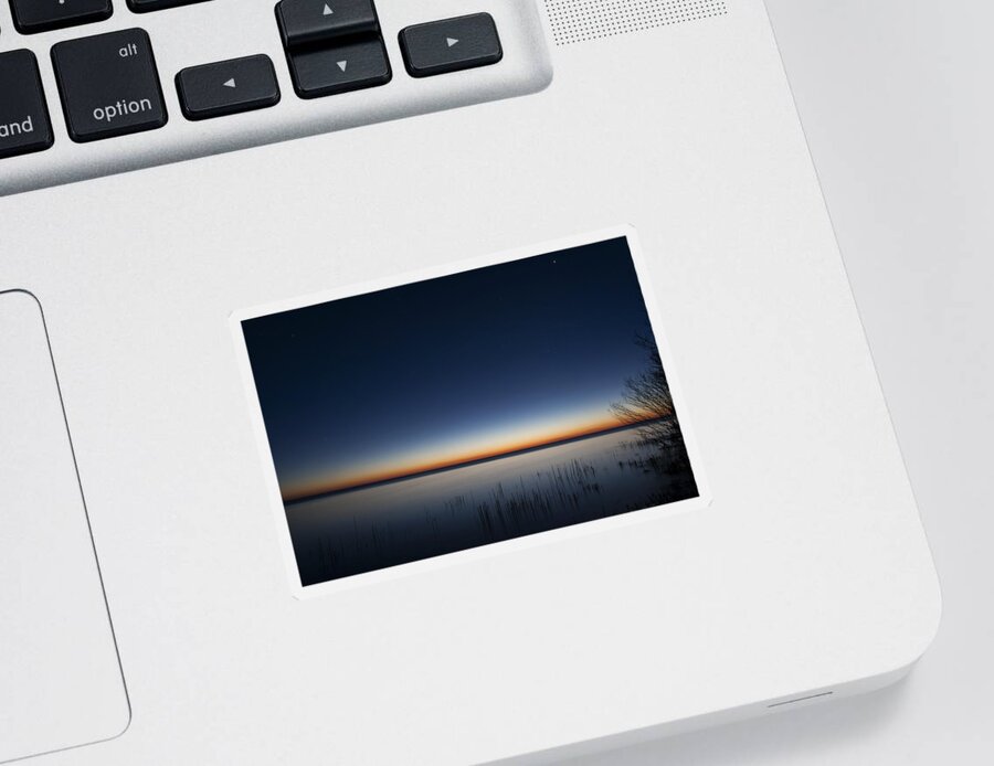 Dawn Sticker featuring the photograph The First Light of Dawn by Scott Norris
