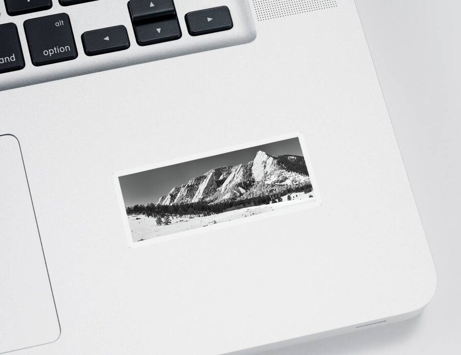Guy Whiteley Photography Sticker featuring the photograph The Flatirons by Guy Whiteley