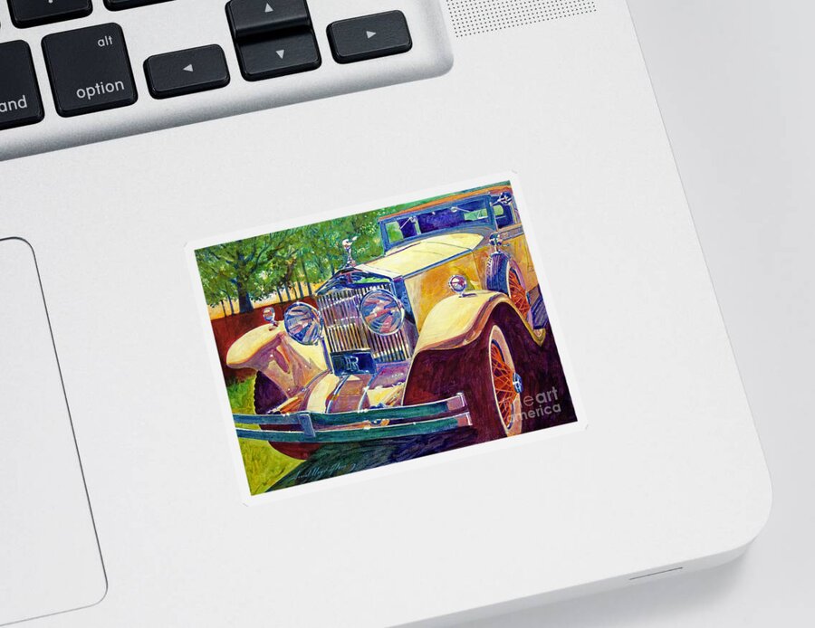 Autos Sticker featuring the painting The Great Gatsby by David Lloyd Glover